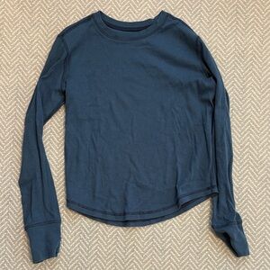 Hanna Andersson Ribbed Knit Long Sleeve Top